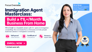 Immigration course artwork with course details